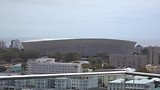 Zuid Afrika: vanaf bovenop een hoog hotel een blik op Kaapstad