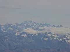 Zuidelijke Alpen uit vliegtuig