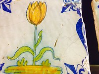 tegel met tulp westfries museum