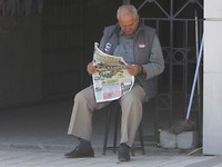 krant lezen