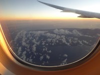 Jamaica vanuit vliegtuigraam