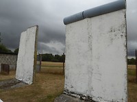 reconstructie grens schlagsdorf met Muur