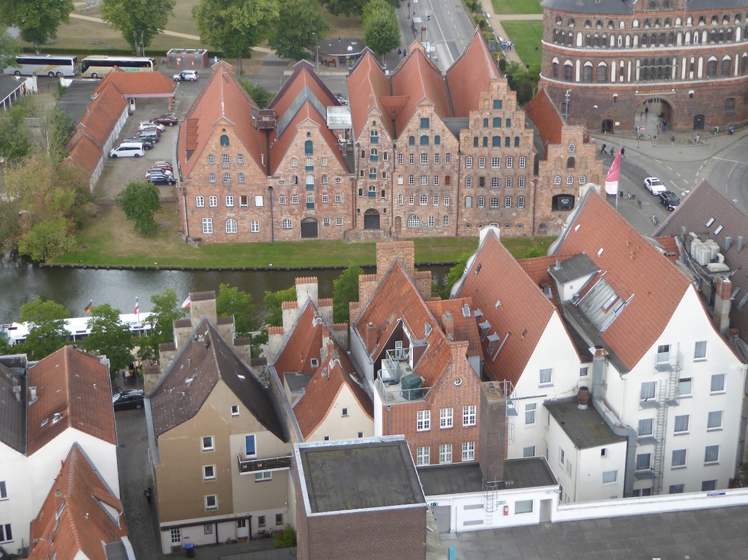 Lubeck uitzicht vanaf St Petri toren