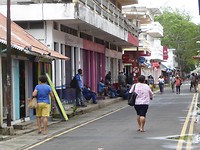 Straatbeeld Port Mathurin