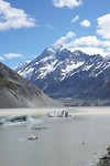 Eerste hike van Tommie naar Mount Cook
