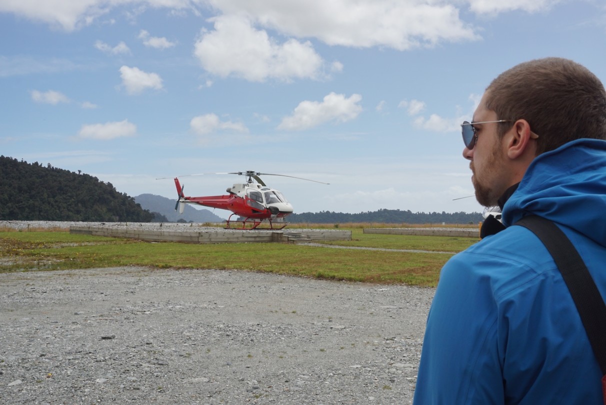 Met de Helikopter naar de glacier