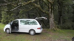 camping op de Milford Sound highway