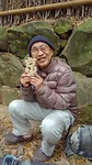 verkoper van zelfgemaakte Japanse tekens