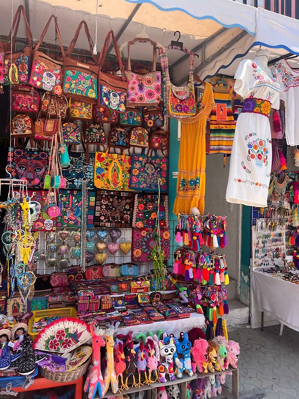 Een van de vele souvenirshops