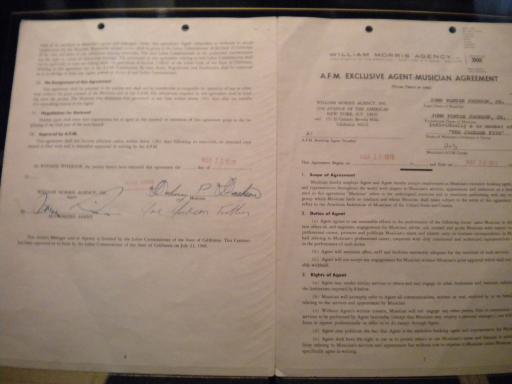 Contract MJ bij Motown records 78'