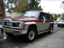 onze 4x4 nissan patrol met het stuur rechts :-)