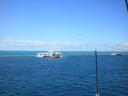 Aankomst Great Barrier reef