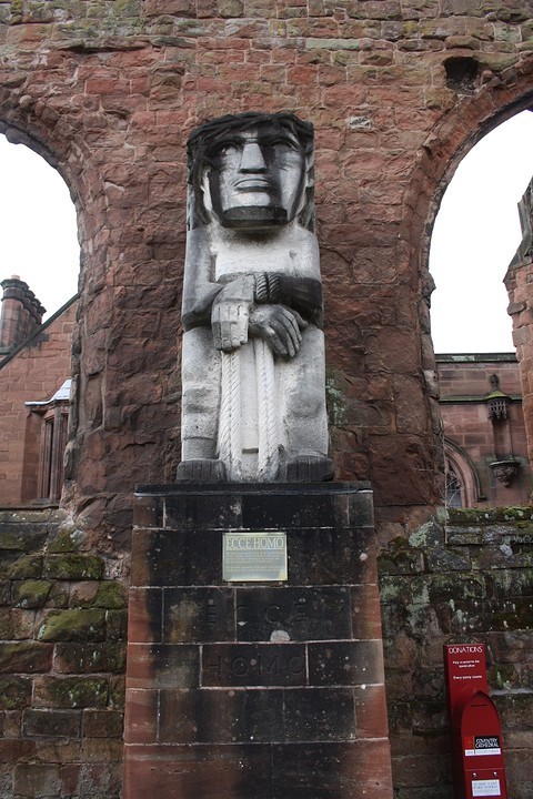 Overblijfsel kathedraal in Coventry