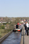 Het kanaal op het aquaduct