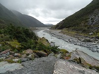 Melkachtig water van de gletsjer