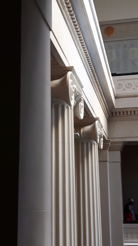 Detail van het museum in auckland