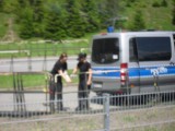 een van de vele politieposten