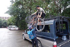 fietsen uitladen