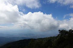 in de wolken