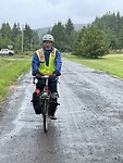Renaldo fietst met ons mee