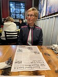 Menu in krantvorm