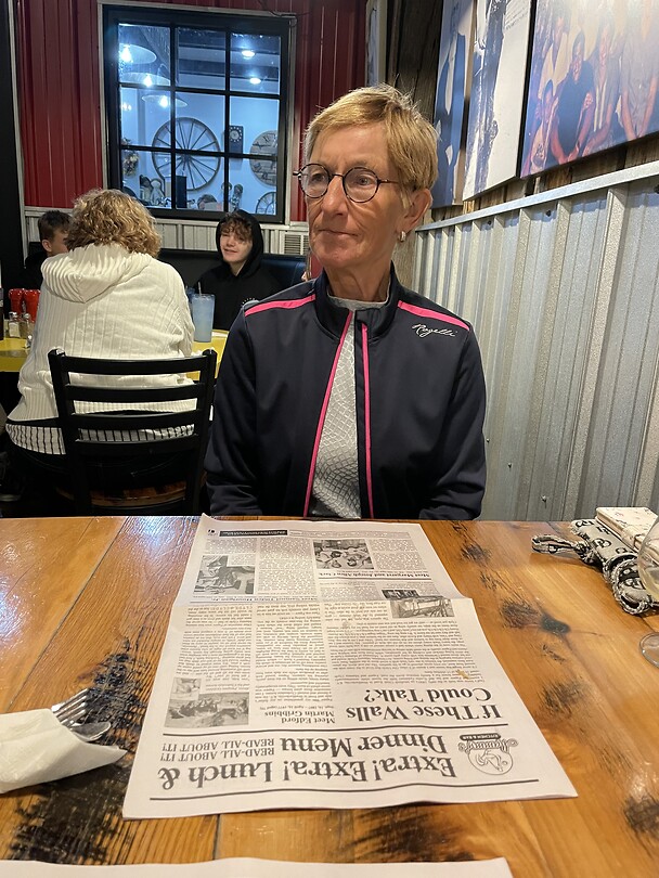 Menu in krantvorm