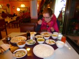 Kathmandu - mmmmmmm Nepali dinner!