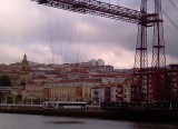 de hangbrug in Getxo: de oudste ter wereld