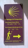 afstanden van 2 routes vanuit León naar Santiago de Compostela