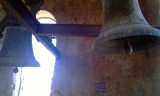 boven in de klokkentoren van de Clerecía, Salamanca