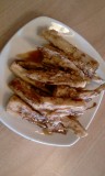 en ook nog gebakken aubergine met honing