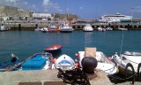 Tarifa, haventje waar de ferry naar Tanger, Marokko, vertrekt