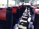 we hebben de business class bus van Beuk, dus alle ruimte