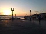 zonsondergang Gijón en op 5 min. lopen van het hotel (Tryp rey Pelayo)