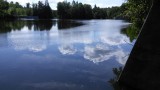 de rivier de Vierre vlak voor de dam