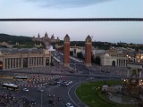 vanaf Las arenas zicht op Plaza de España