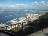 zicht op Gibraltar en de baai van Algeciras