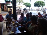 nog even een terrasje pikken in Marbella