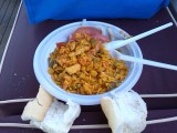 lunch aan boord inbegrepen: paella - tomaat - stokbrood