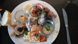 voorgerecht buffet: bijna allemaal vis en alles even heerlijk