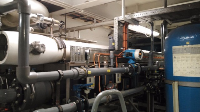 hierin wordt zout water zoet water