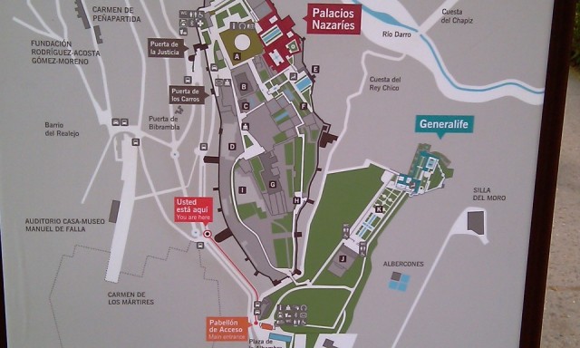 plattegrond Alhambra