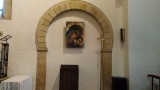teruggevonden hoefijzerboog in de kerk