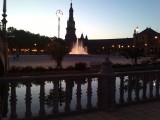 Plaza de España 's avonds