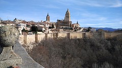 zicht op de kathedraal, Segovia