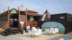 Sancti Petri, koffiestop aan het strand