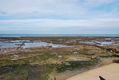 de oceaan bij eb