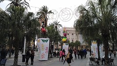 Carnavalsversieringen in Cádiz