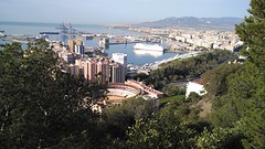 uitzicht op malaga vanaf heuvel Gibralfaro