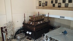 een van de "tronos"/ pasos"van de processies van de Goede Week